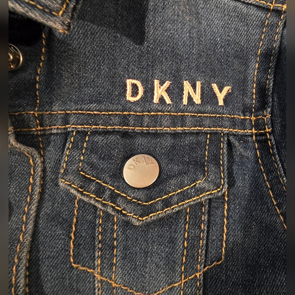 DKNY Toddler Girl Jean Jacket Size 3T - Picture 2 of 13